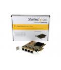 Tarjeta de red startech 4x rj45 pci express