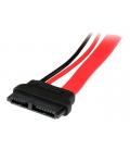 Cable sata startech 0.15m - macho - hembra - rojo