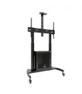 Soporte de suelo inclinable con ruedas tooq narnia fs20500m-b para tv de 60-100'/ hasta 100kg