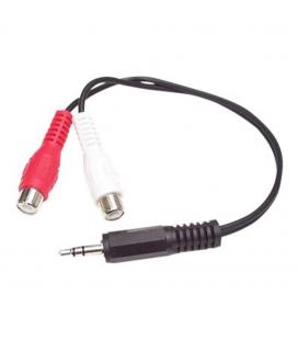 Cable mini jack 3.5mm startech 0.15m - macho - hembra