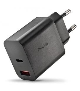 Cargador de pared gan ngs era 30w/ 1xusb tipo-c/ 1xusb/ 30w