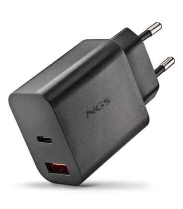 Cargador de pared gan ngs era 30w/ 1xusb tipo-c/ 1xusb/ 30w