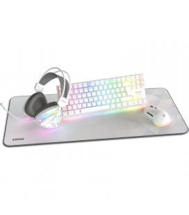 Pack gaming krom klass/ teclado rgb + ratón óptico rgb + alfombrilla + auriculares rgb