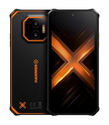 Telefono movil smartphone rugerizado hammer energy x2 5g - 8gb - 256gb - 6 pulgadas - negro - naranja