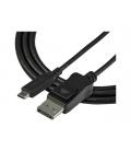 Cable usb tipo c a dp startech 1m - macho - macho - negro