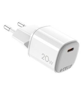 Celly UPTC1USBC20WWH cargador de dispositivo móvil Micrófono, Smartphone, Reloj inteligente, Tableta, Teléfono Blanco USB Interi