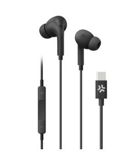Celly UP1200TYPECBK auricular y casco Auriculares Alámbrico Dentro de oído Llamadas/Música USB Tipo C Negro