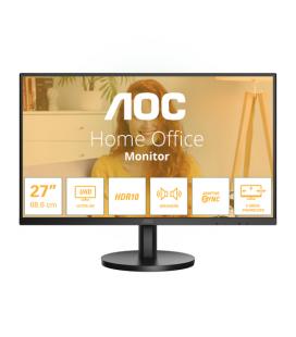 Monitor profesional aoc u27b3a 27'/ 4k/ multimedia/ regulable en altura/ negro