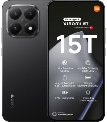 Smartphone xiaomi 15t 12gb/ 256gb/ 6.83'/ 5g/ negro