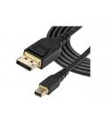 Cable mini dp a dp startech 1m - macho - macho - negro