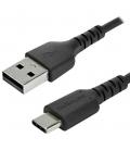 Cable usb tipo c a usb tipo a startech 2m - macho - macho - negro