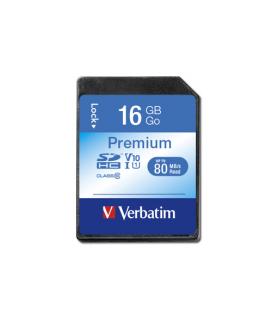 Tarjeta memoria sdhc verbatim premium 16gb clase 10 u1