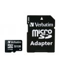 Tarjeta memoria micro sd verbatim 32gb c10 + adaptador
