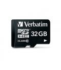 Tarjeta memoria micro sd verbatim 32gb c10 + adaptador