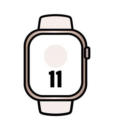 Apple watch series 11/ gps/ 46mm/ oro rosa/ correa deportiva rosa rubor (s/m)