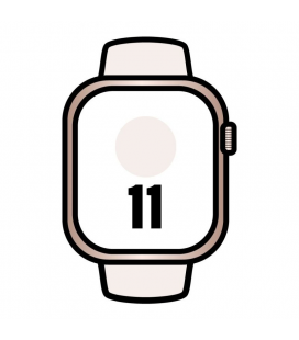 Apple watch series 11/ gps/ cellular/ 46mm/ oro rosa/ correa deportiva rosa rubor s/m