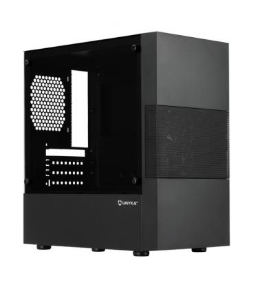 Caja ordenador gaming unykach aero c25 matx vidrio negra