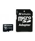Tarjeta memoria micro sd verbatim 128gb c10 + adaptador