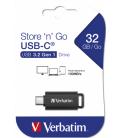 Memoria usb tipo c verbatim 64gb retratable
