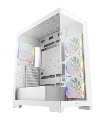 Caja ordenador gaming atx deepcool cg580v2 cristal templado blanca