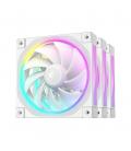 Ventilador caja deepcool r - fl12 - whapn3 - g argb 3x 120mm blanco