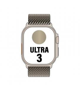 Apple watch ultra 3/ gps/ cellular/ 49mm/ caja de titanio natural/ correa milanese s