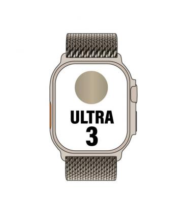 Apple watch ultra 3/ gps/ cellular/ 49mm/ caja de titanio natural/ correa milanese s