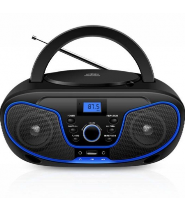 Radio cd aiwa dw3012/ 4w/ negro y azul