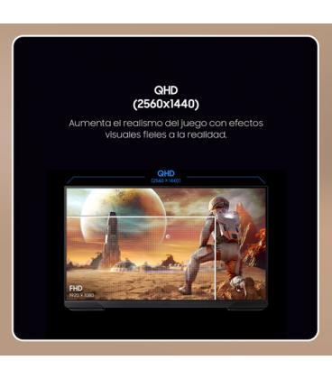 Monitor gaming samsung odyssey g5 g51f s27fg510eu 27'/ qhd/ 1ms/ 180hz/ va/ regulable en altura/ negro