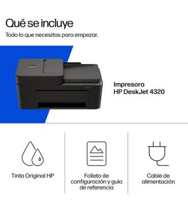 Multifunción hp deskjet 4320 wifi/ negra