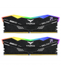 DDR5 TEAMGROUP T-FORCE DELTA RGB 16GB X2 6000 NEGRO CL30-39-39-76 1.4V