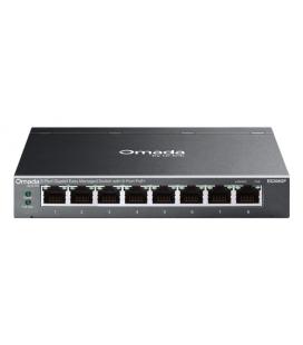 TP-Link Omada ES208GP switch Gestionado L2 Gigabit Ethernet (10/100/1000) Energía sobre Ethernet (PoE) DIN rail Negro