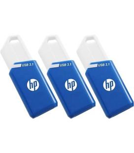 HP X755W PACK x3 unidad flash USB 128 GB USB tipo A 3.2 Gen 1 (3.1 Gen 1) Azul, Blanco