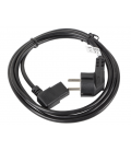 CABLE DE ALIMENTACION LANBERG SCHUKO CEE 7/7 A IEC320 C13 ACODADO 3M