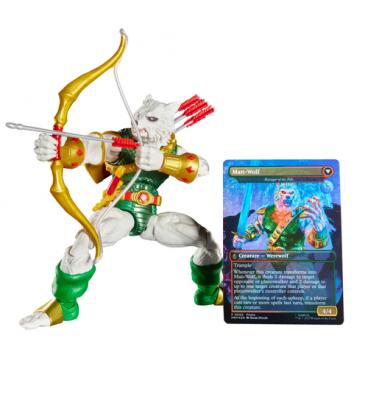 Figura hasbro marvel legends series magic the gathering man - wolf
