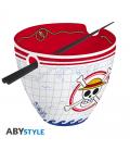 Bowl de ramen con palillos abystyle one piece monkey d. luffy