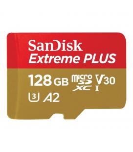 Tarjeta memoria micro secure digital 128gb sandisk extreme plus clase 10 uhs - i u3 + adaptador