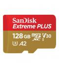 Tarjeta memoria micro secure digital 128gb sandisk extreme plus clase 10 uhs - i u3 + adaptador