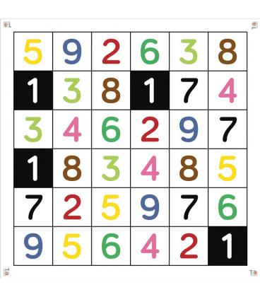 Tapete numeros tilk bee - bot - blue - bot