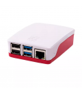 Carcasa raspberry pi 4 roja y blanca