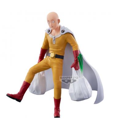 Figura banpresto one punch man one punch life saitama 20cm