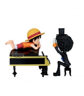 Figura banpresto one piece world collectable figure log stories - monkey d.luffy & brook pulgadasthats great!! after all this ti
