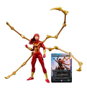 Figura hasbro marvel legends series magic the gathering mary jane watson (iron spider)