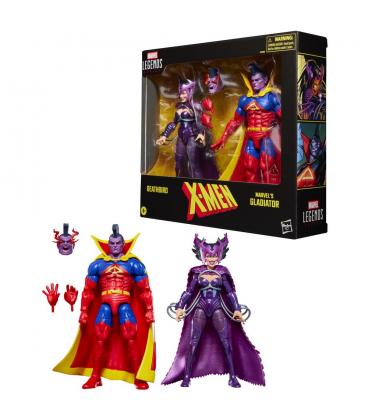 Pack de 2 figuras hasbro marvel legends series x - men deathbird vs marvel's gladiator