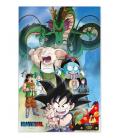 Poster 3d 38x58cm shenron and heroes dragon ball