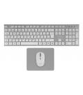 Tacens 6ZENITHWES teclado Ratón incluido Hogar / Oficina RF inalámbrico QWERTY Español Plata, Blanco