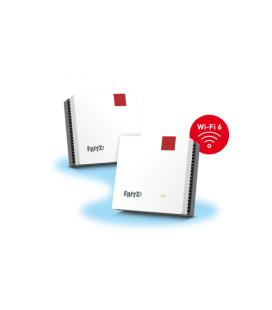 Mesh Set FRITZMESH SET 1600 2-PACK EDITION INTERNATIONAL Doble banda (2,4 GHz / 5 GHz) Wi-Fi 6 (802.11ax) Rojo, Blanco Interno