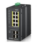 Zyxel RGS200-12P Gestionado L2 Gigabit Ethernet (10/100/1000) Energía sobre Ethernet (PoE) Negro