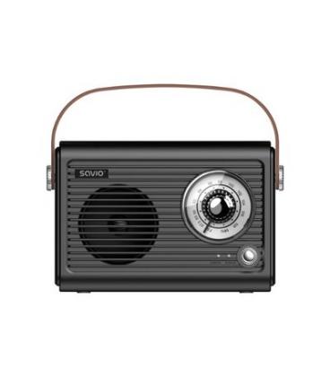RADIO PORTATIL SAVIO RS-01 BLACK-BROWN