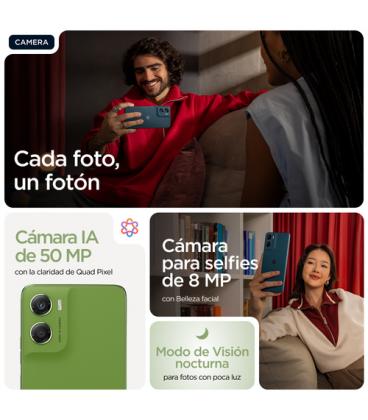 Motorola moto g06 17,5 cm (6.88") SIM doble Android 15 4G USB Tipo C 4 GB 64 GB 5200 mAh Verde